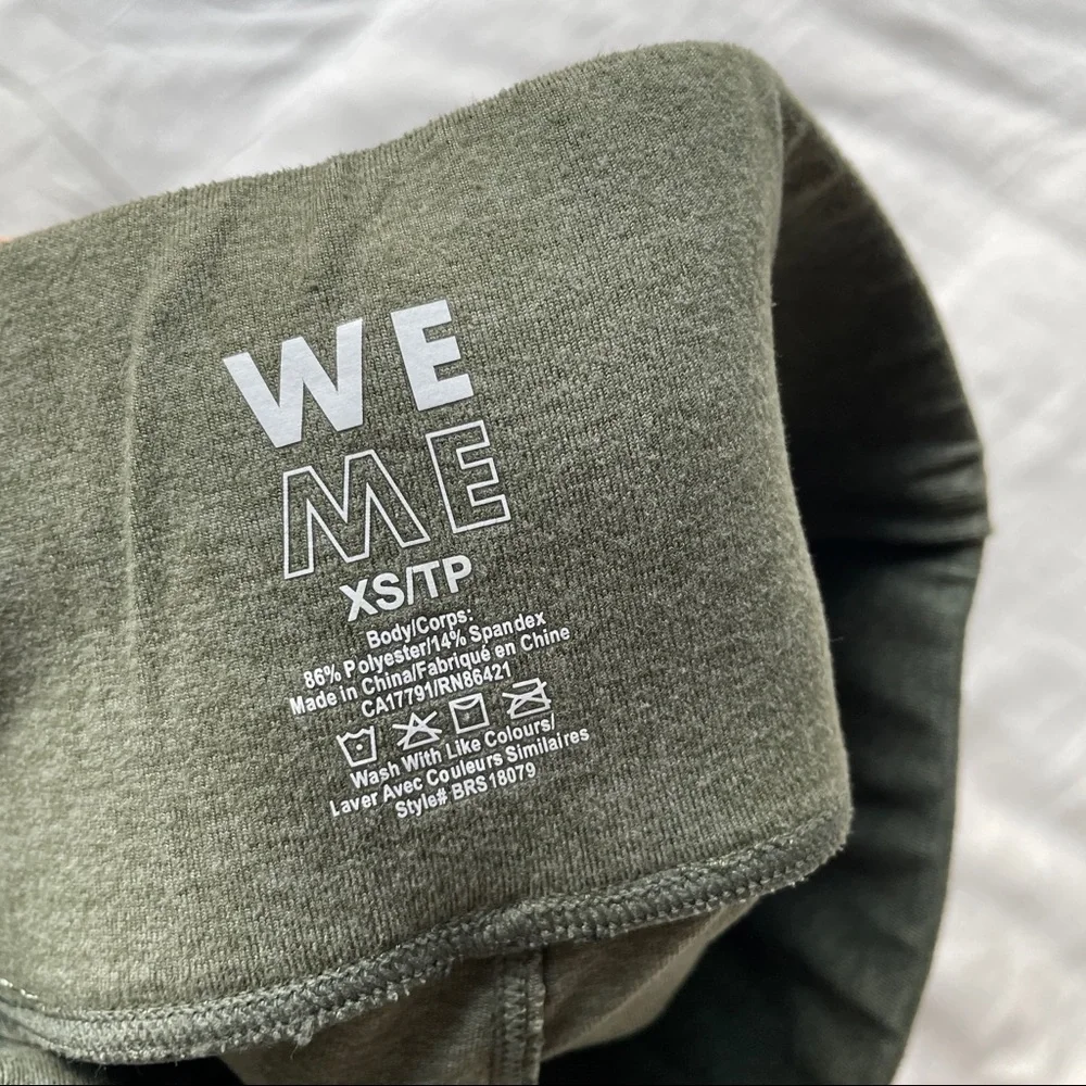 WE OVER ME Synergy Leggings Green Olive Pink XS - Picture 10 of 10